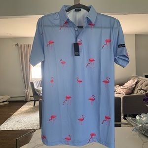 Golf Gods Flamingo Golf Polo